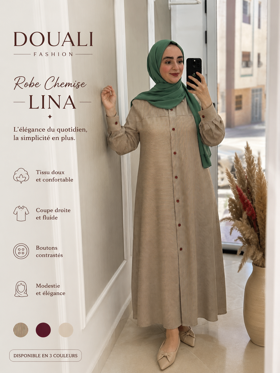 LINA – Robe Chemise