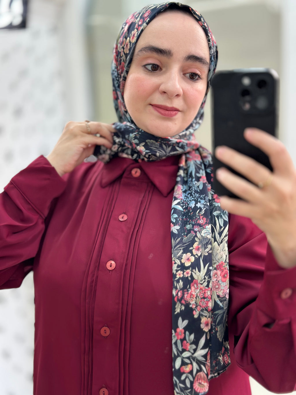 The Grace Shirt – Burgundy
