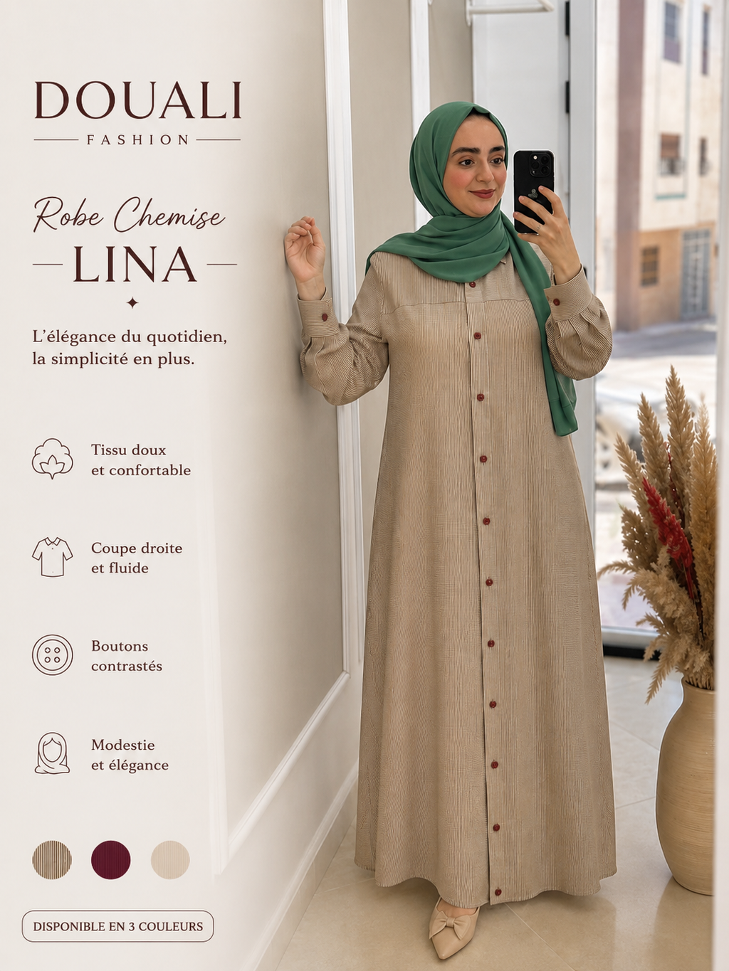 LINA – Robe Chemise