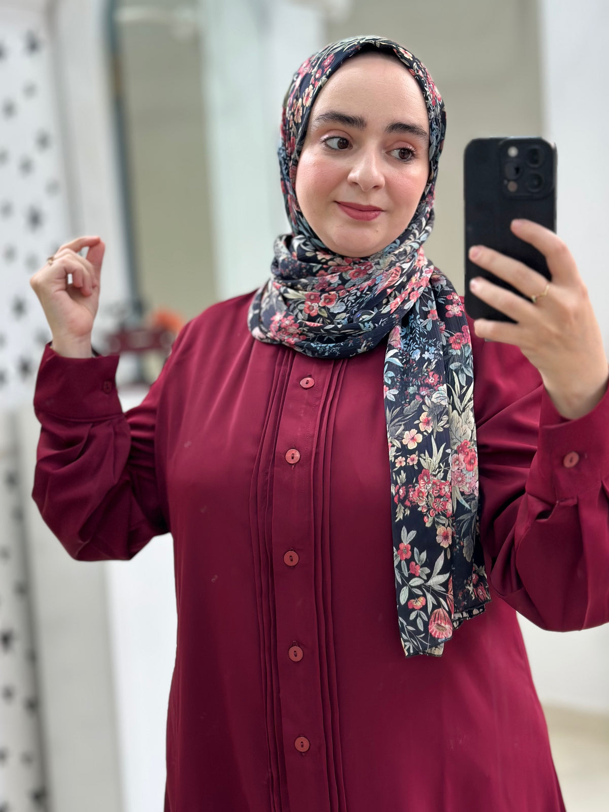 The Grace Shirt – Burgundy