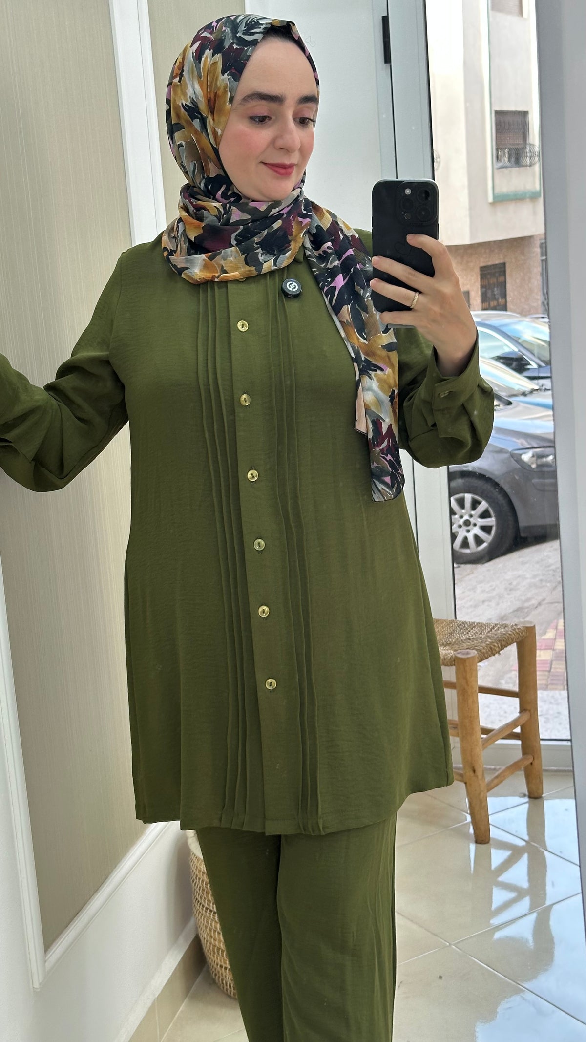 Ensemble Kaki Élégance