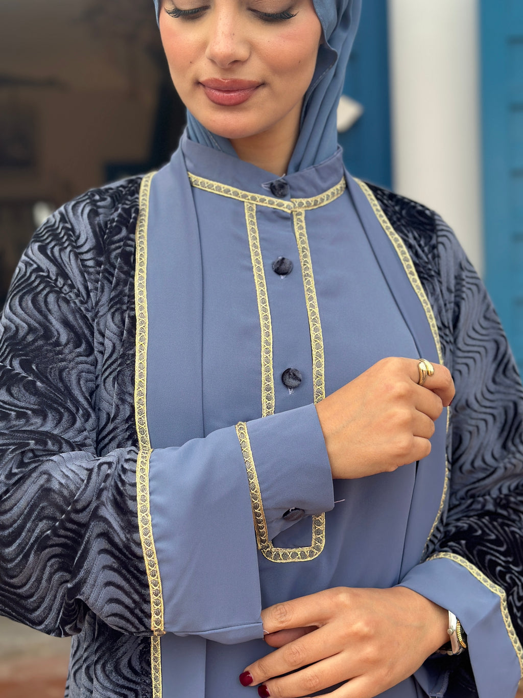Ensemble Nour bleu