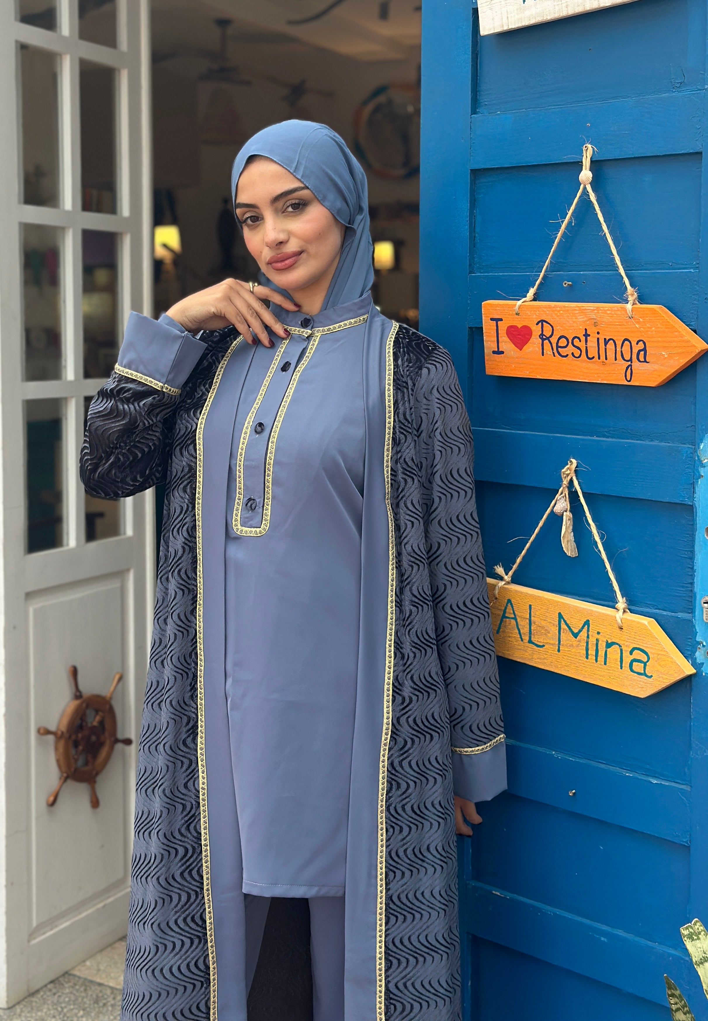 Ensemble Nour bleu