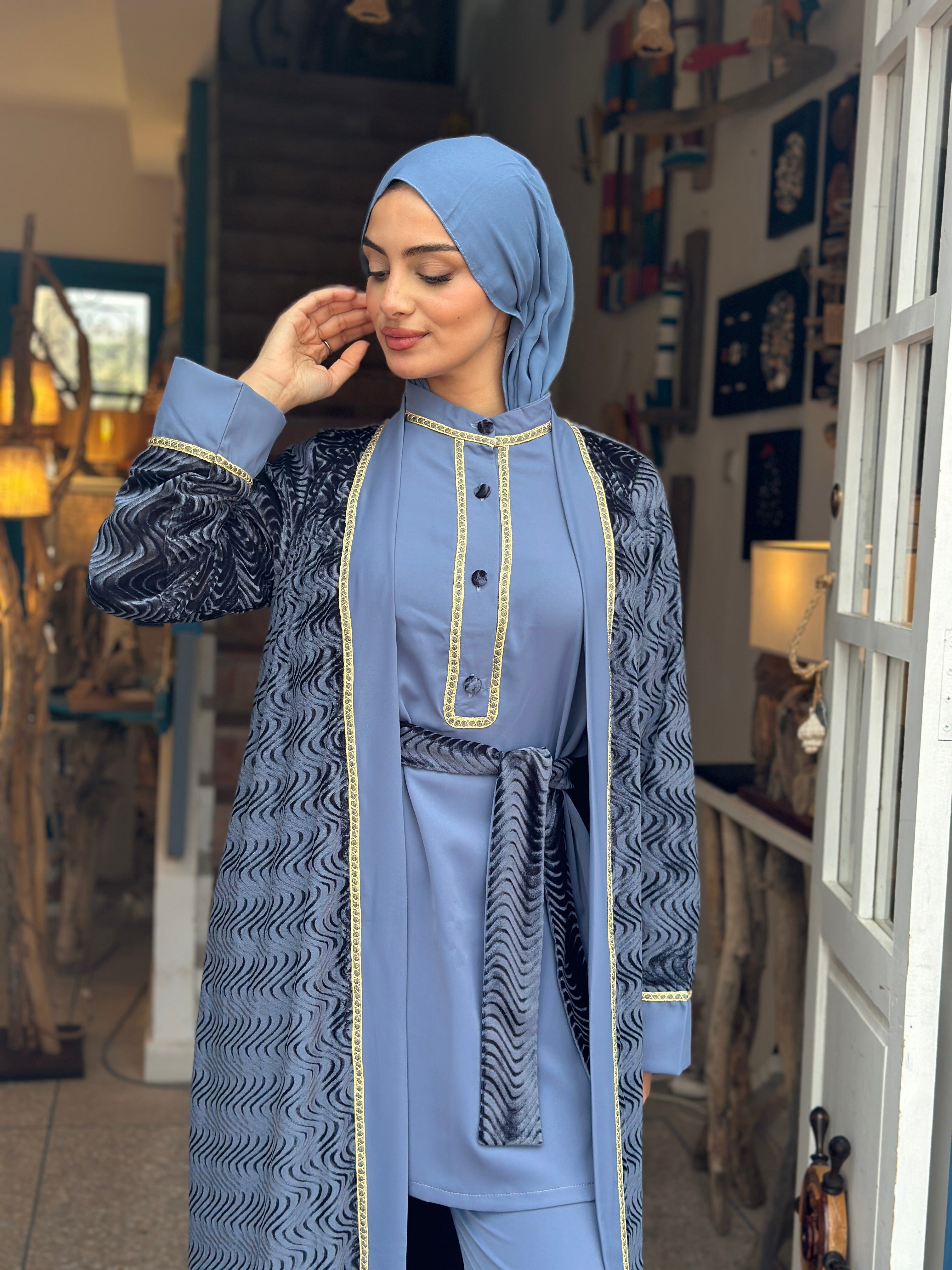 Ensemble Nour bleu