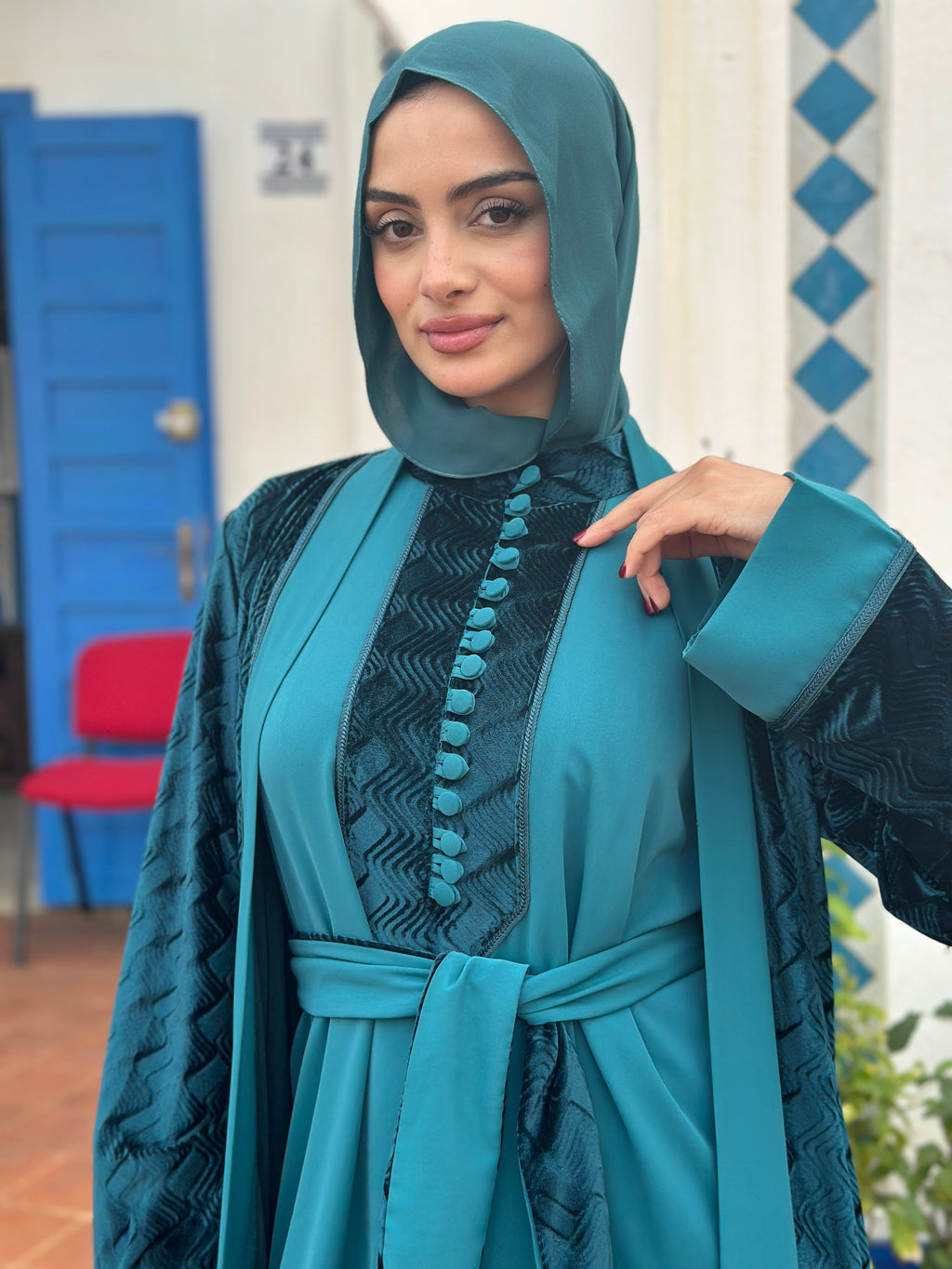 Ensemble juri turquoise