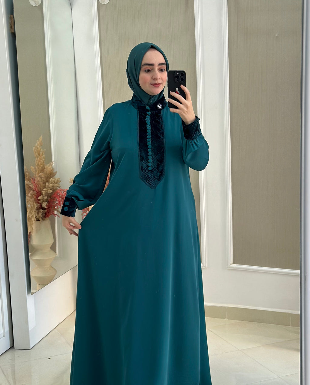 Ensemble robe turquoise