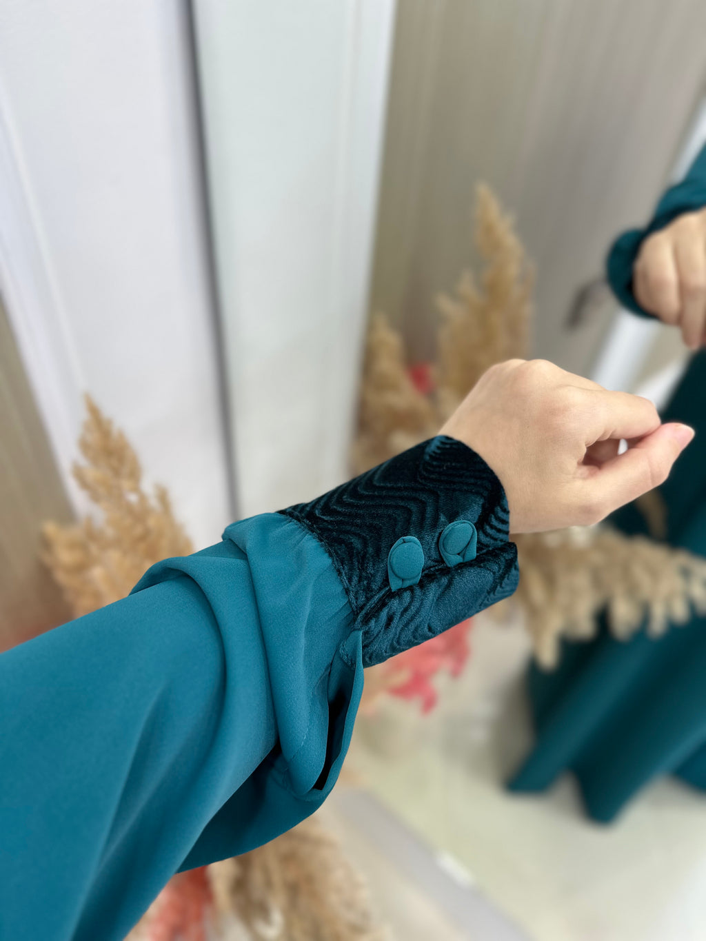 Ensemble robe turquoise