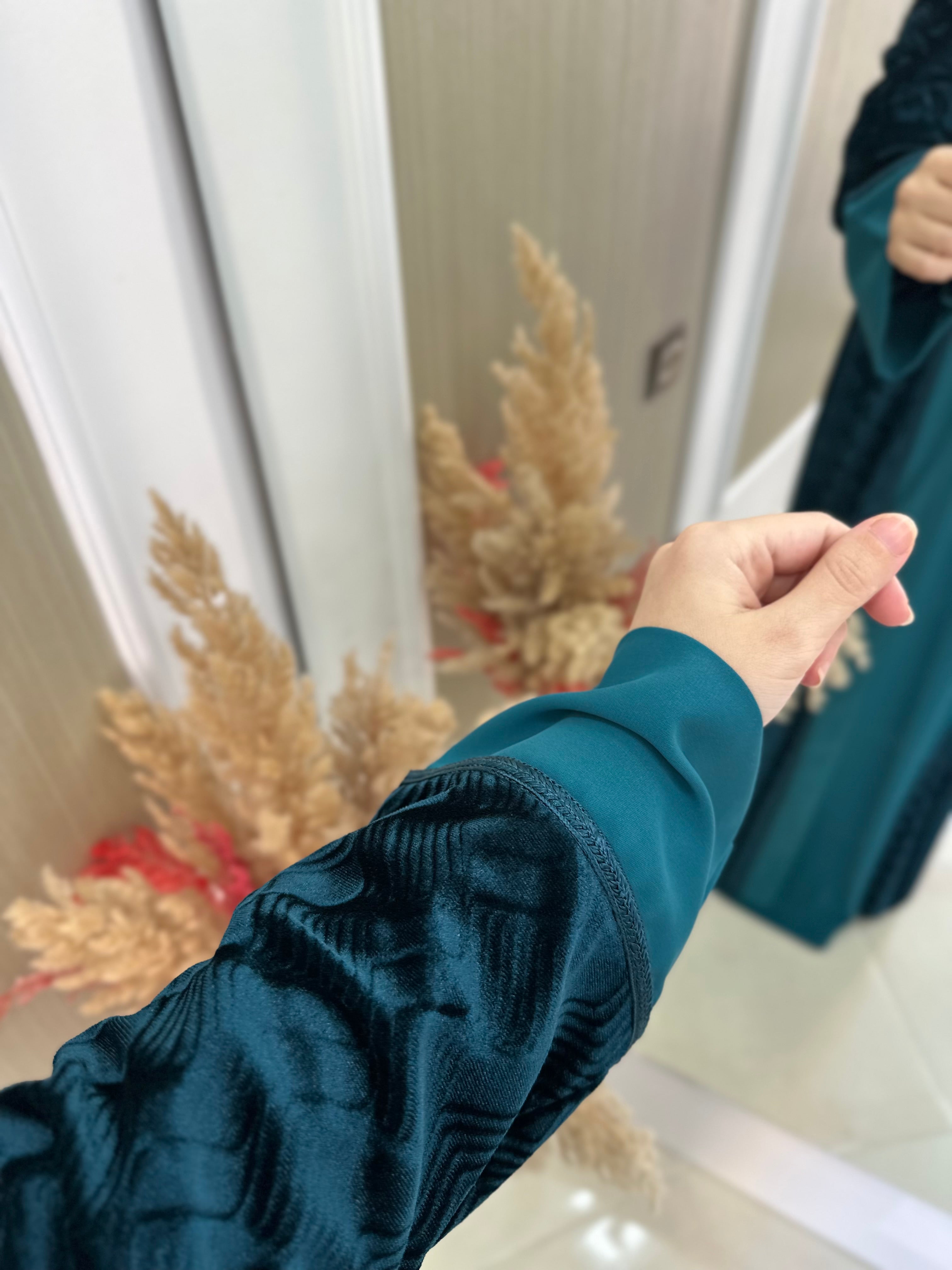 Ensemble robe turquoise
