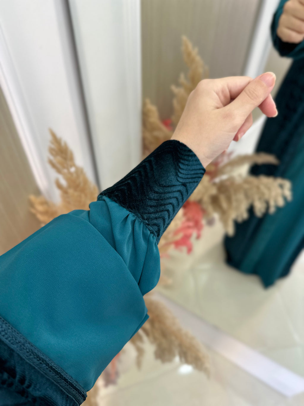 Ensemble robe turquoise
