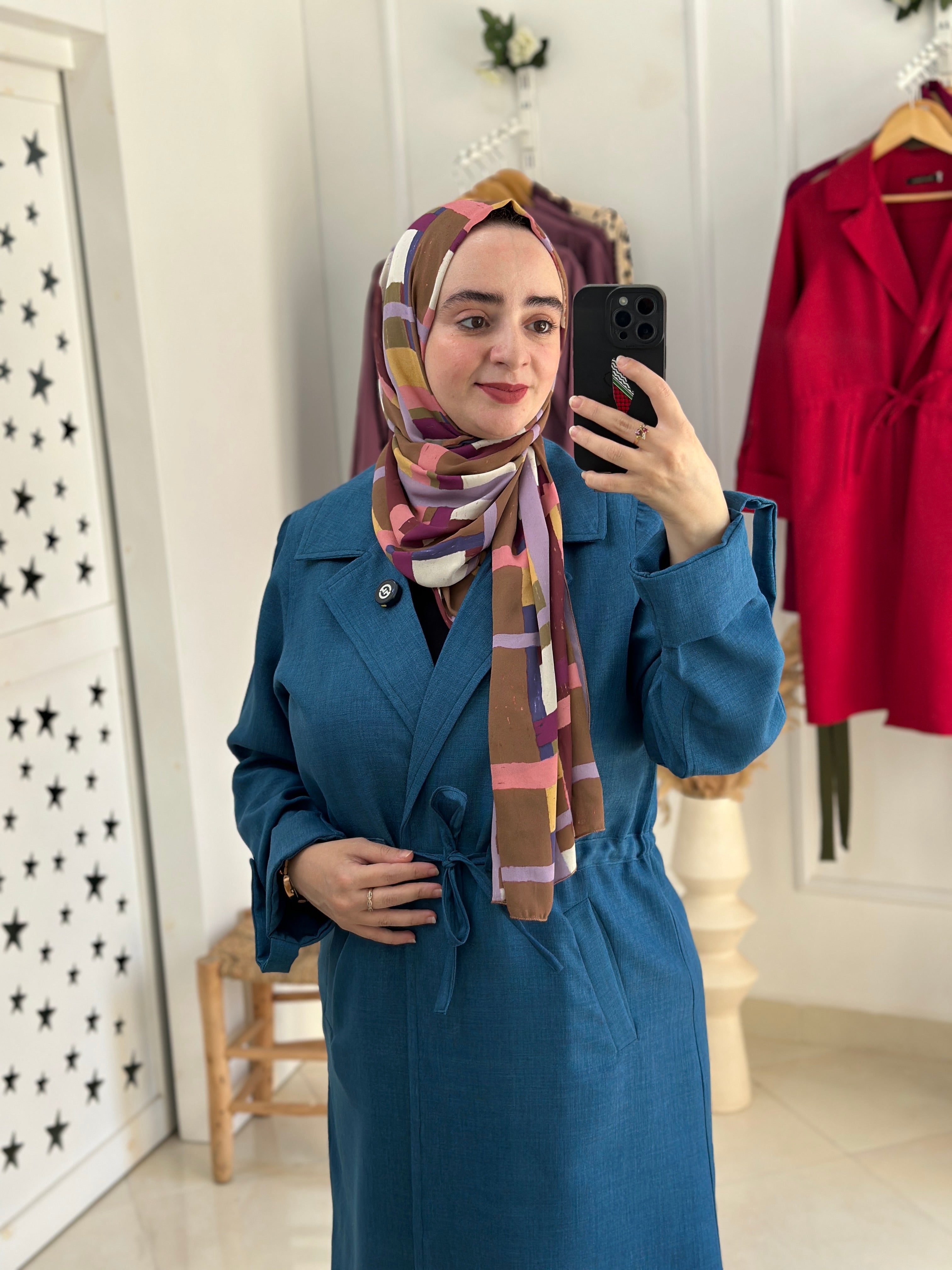 Vest casule turquoise