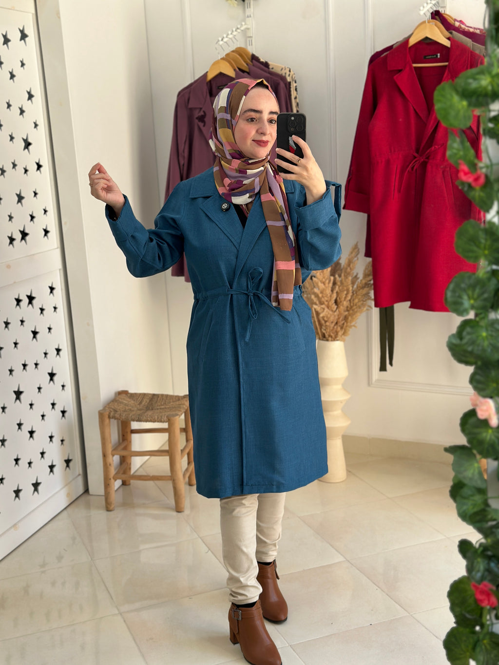 Vest casule turquoise