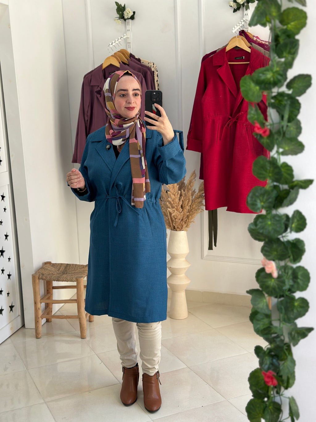 Vest casule turquoise
