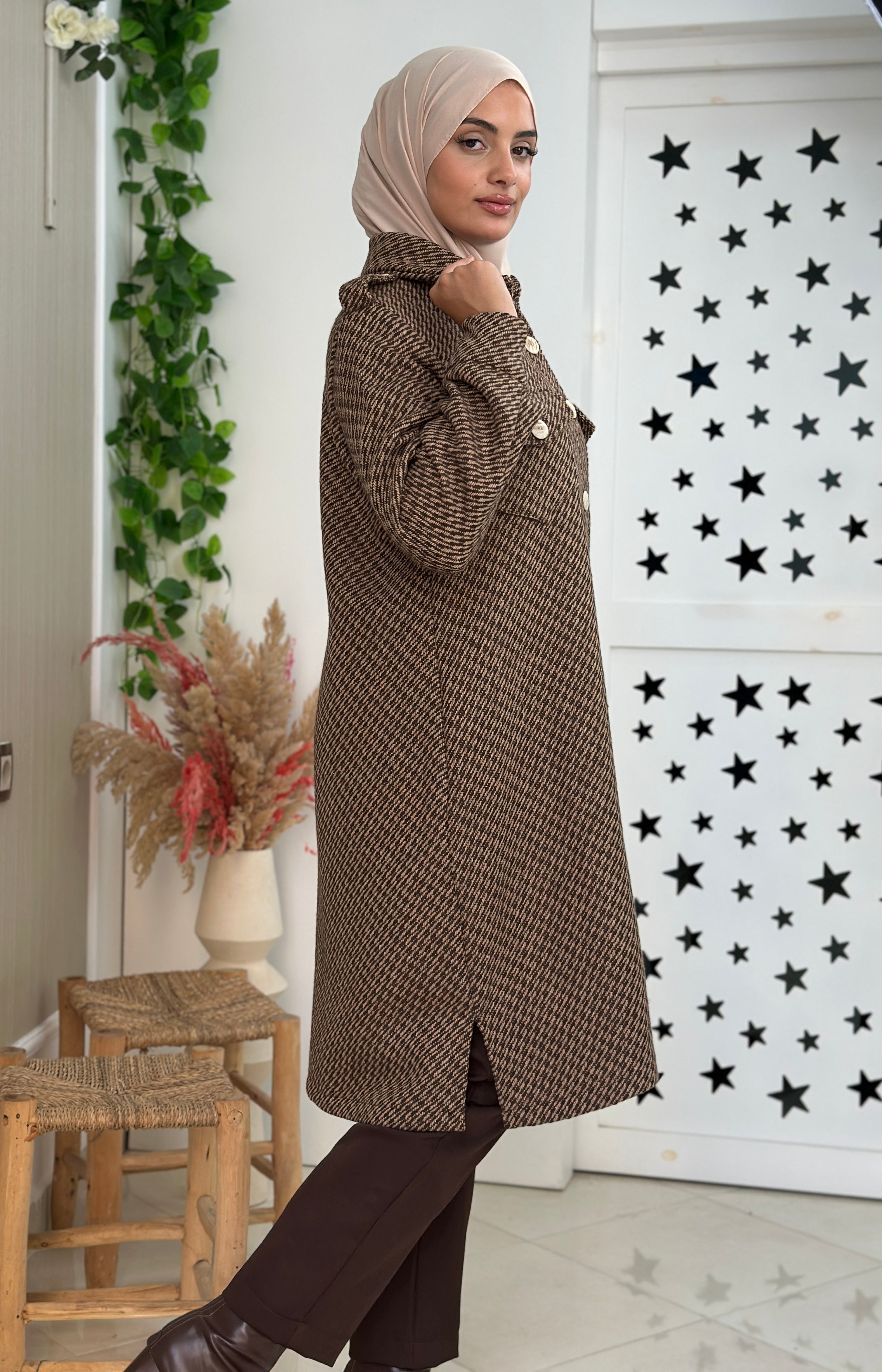 Chemise manteau channel