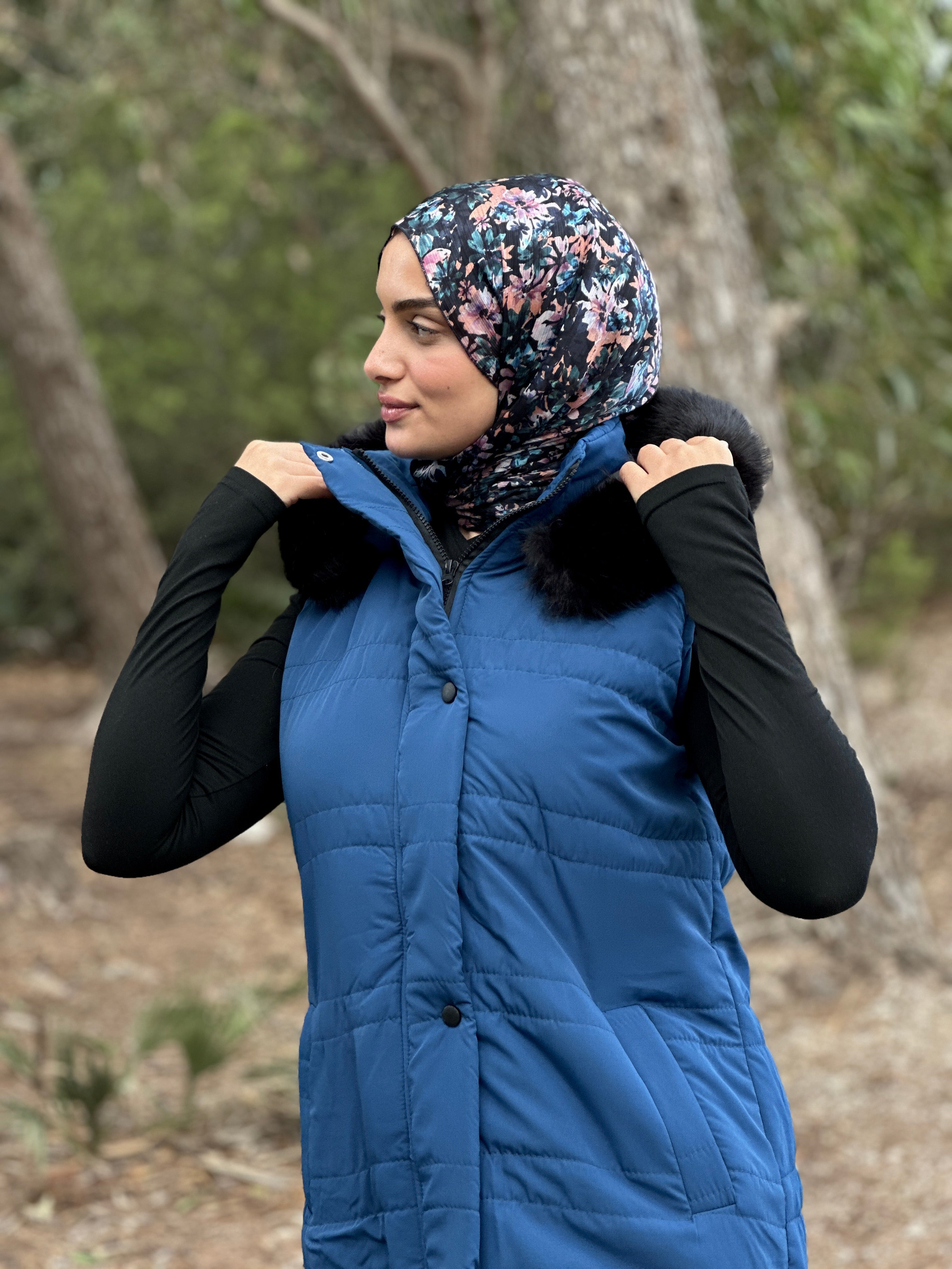 GILET Doudoun en  bleu turquoise