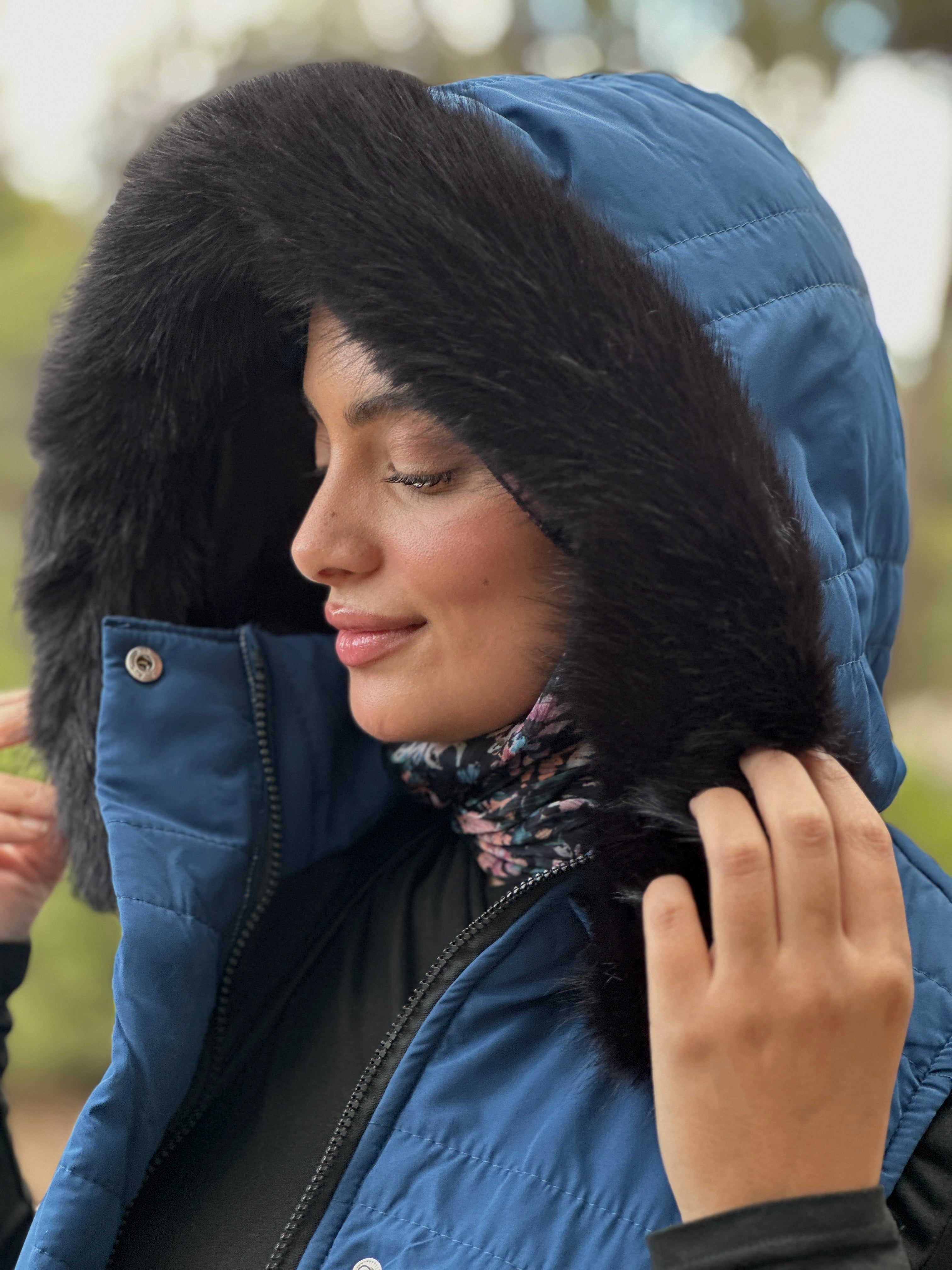 GILET Doudoun en  bleu turquoise