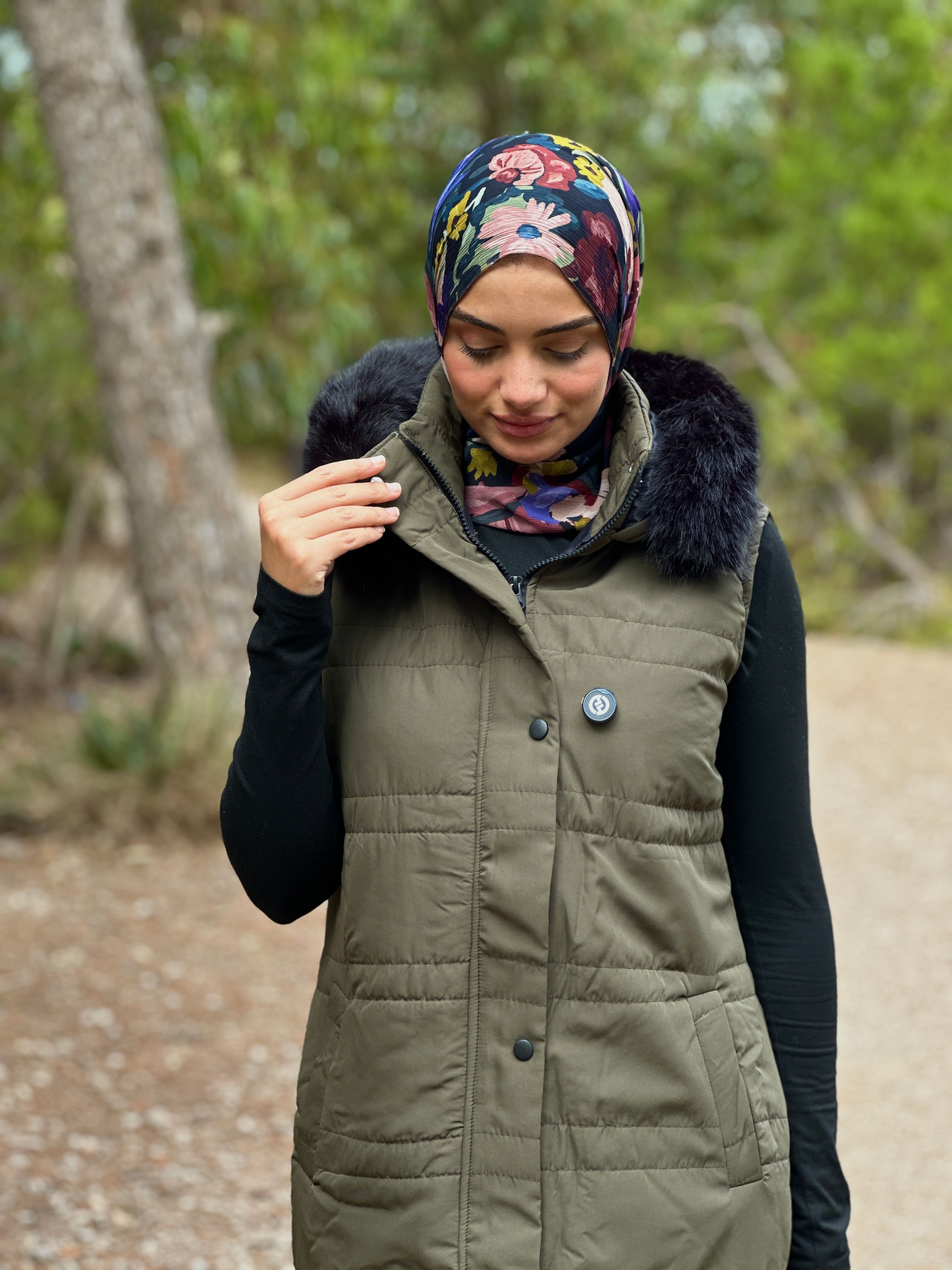 GILET Doudoun en vert