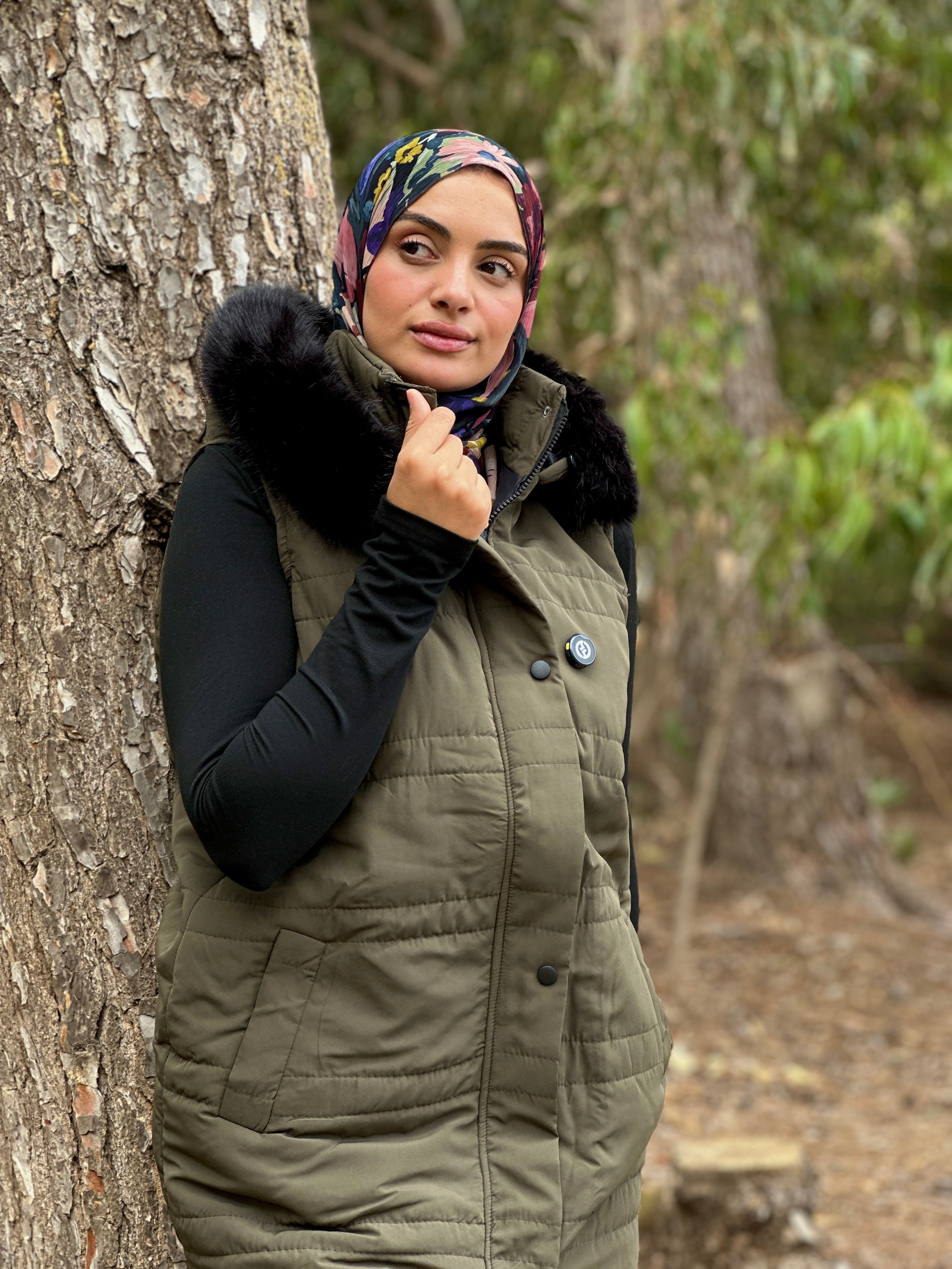 GILET Doudoun en vert