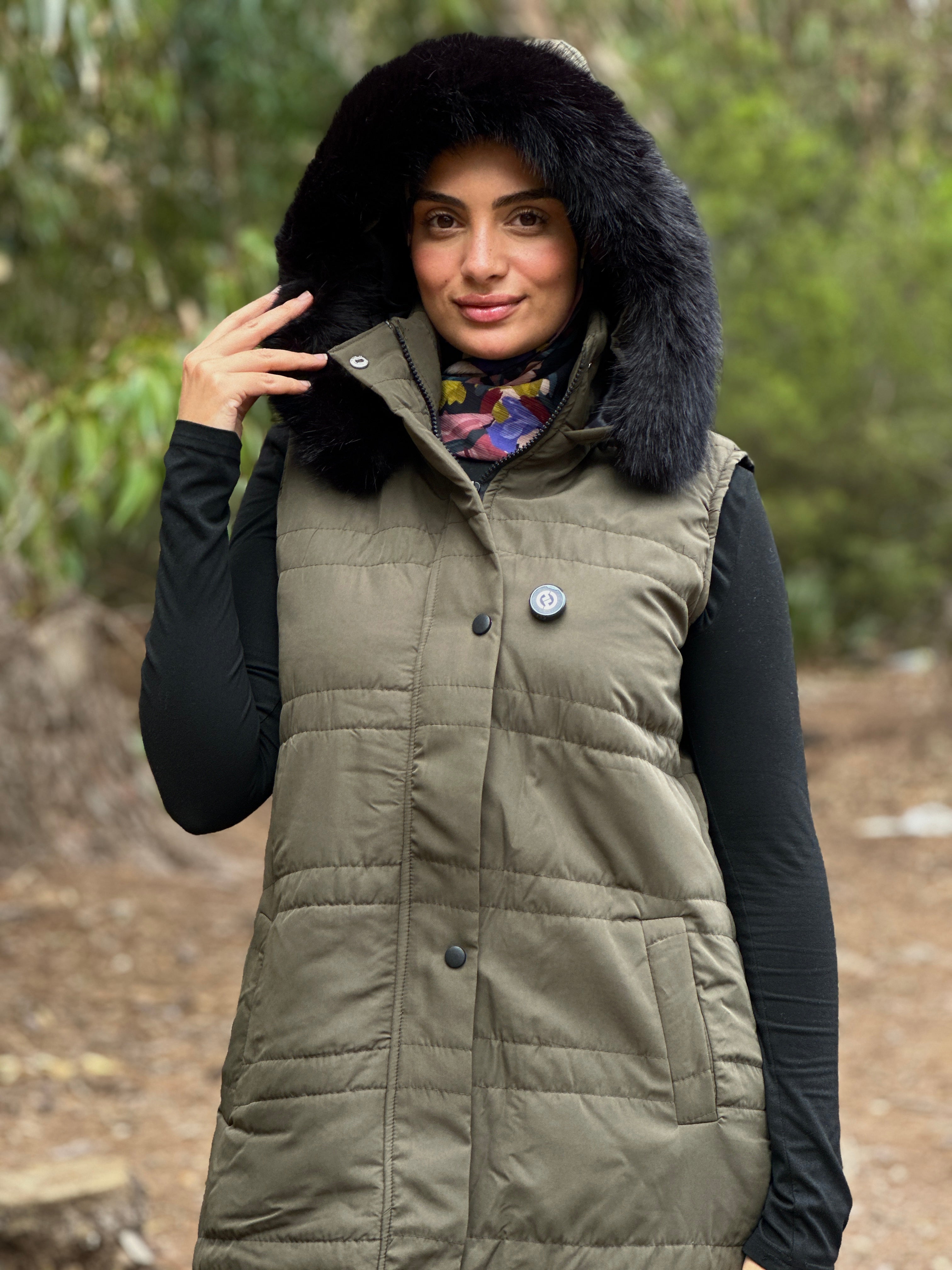 GILET Doudoun en vert