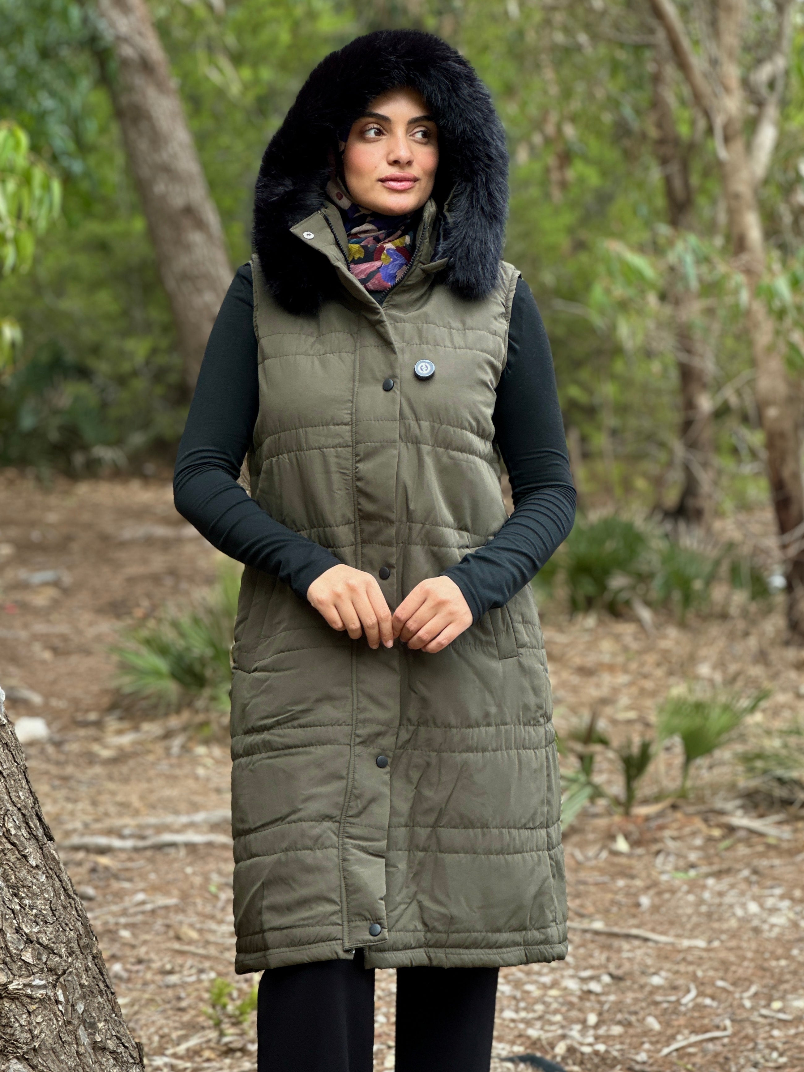 GILET Doudoun en vert